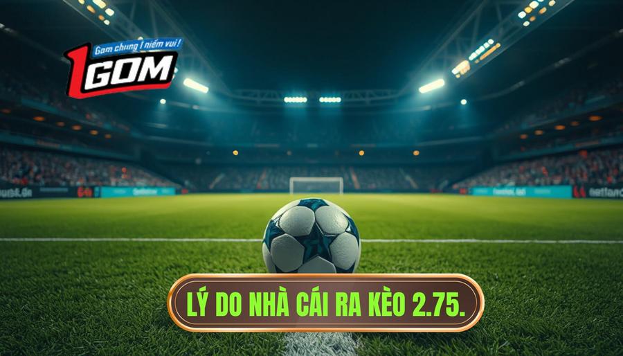 2. Lý do nhà cái ra kèo 2.75.