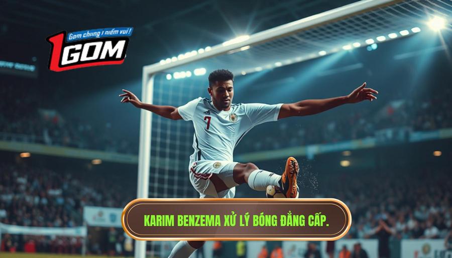 3. Karim Benzema xử lý bóng đẳng cấp.